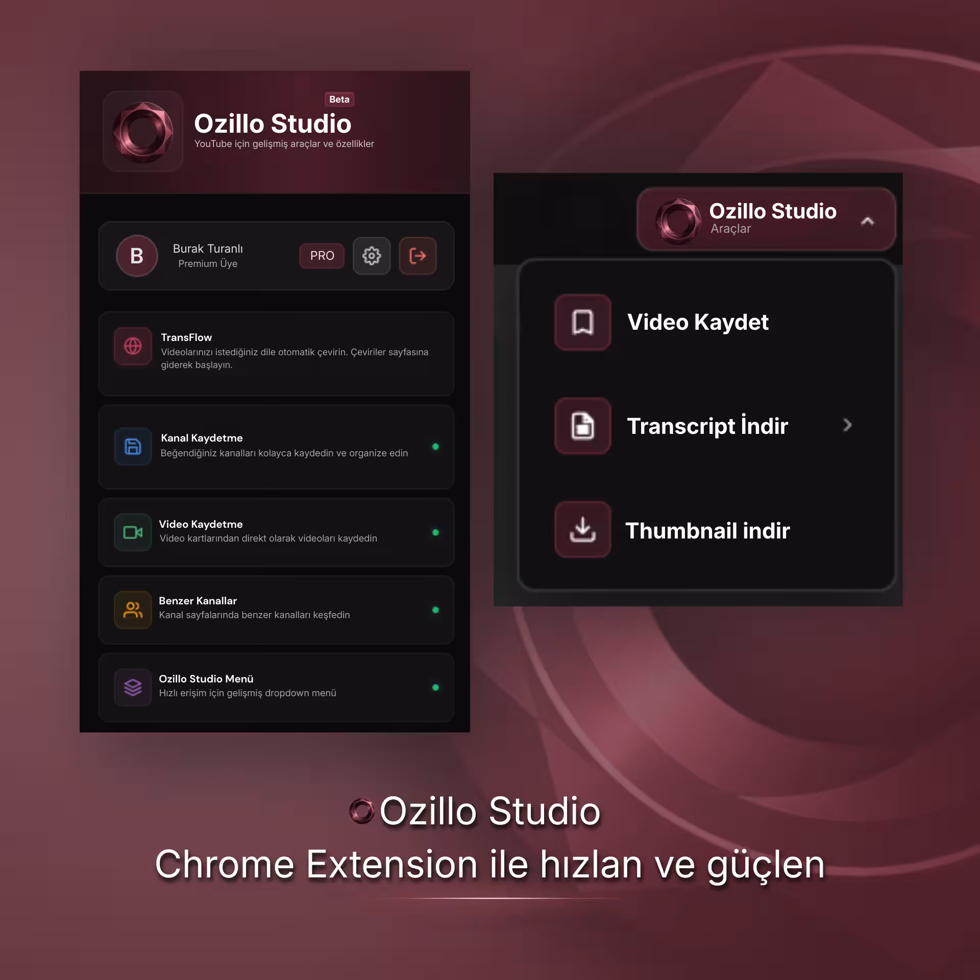 Ozillo Studio Chrome Extension