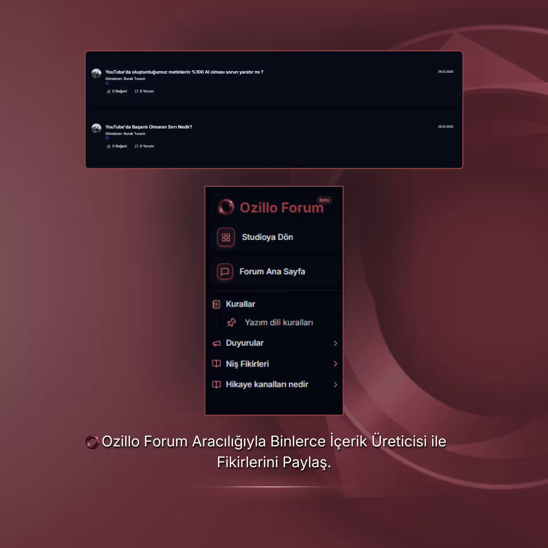 Ozillo Studio topluluk ve uzman içerikleri