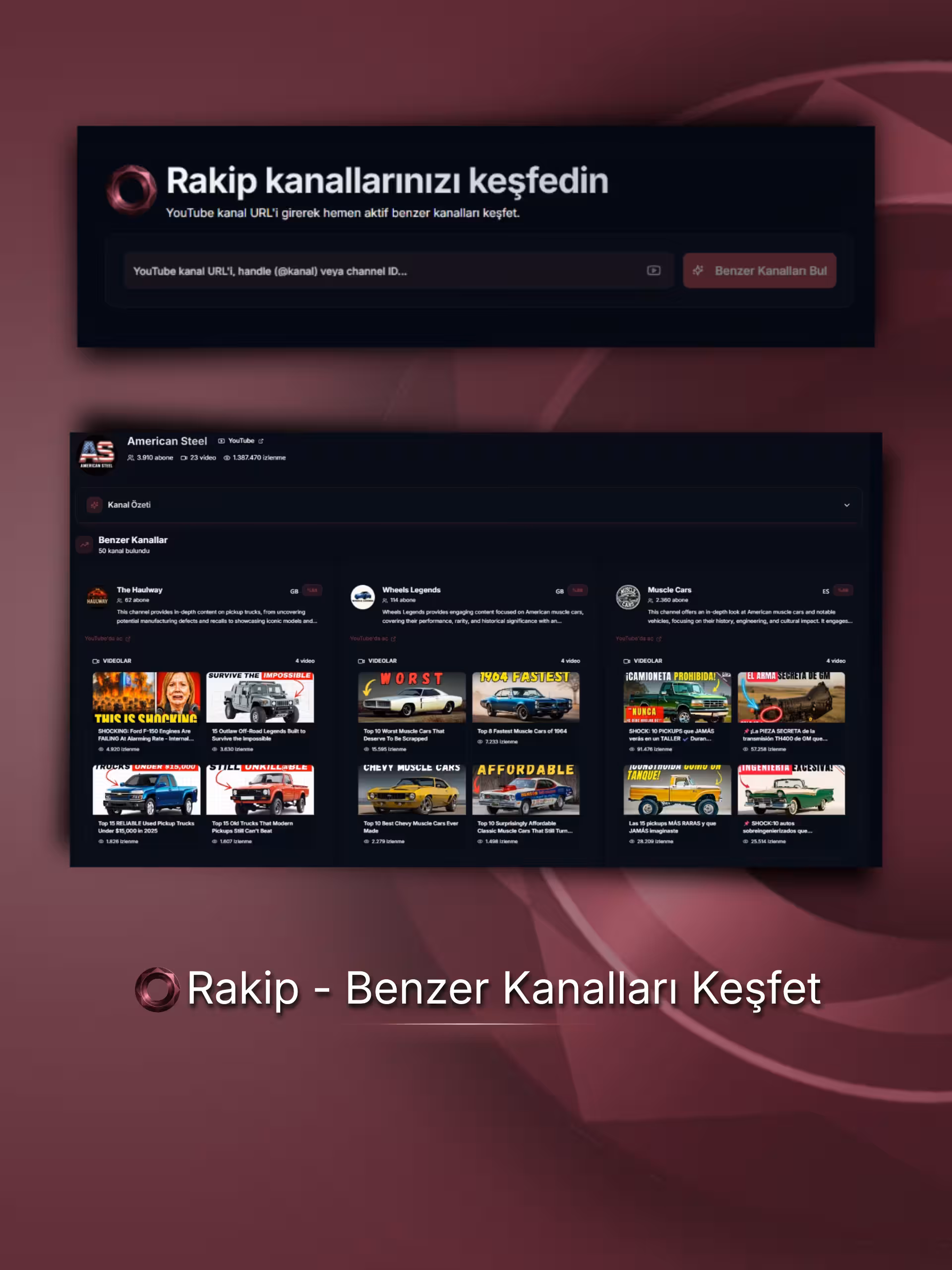 YouTube rekabet analizi