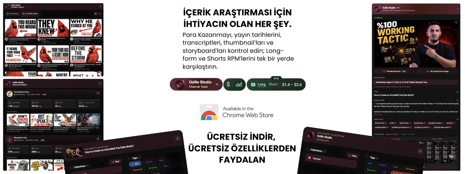 Ozillo Studio Chrome eklentisi, ücretsiz indir